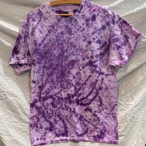 Gildan Purple Tie-Dye Short Sleeve Tee